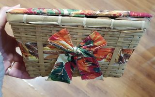 Costurero vintage mimbre