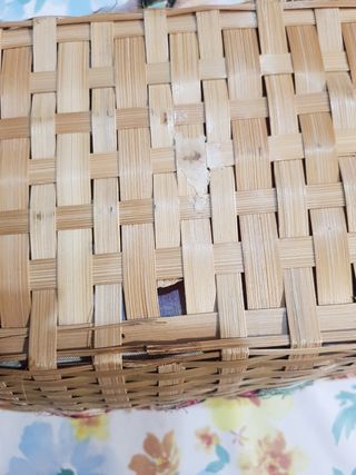 Costurero vintage mimbre