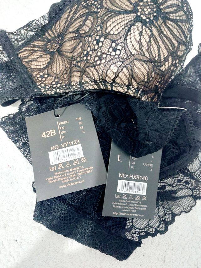 Set Lencería Encaje 105B ⚘️💫