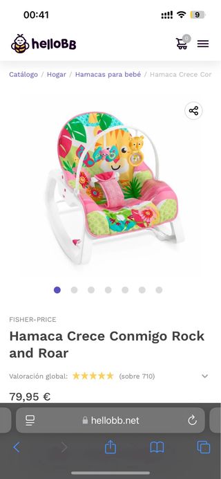 Hamaca Fisher price bebé