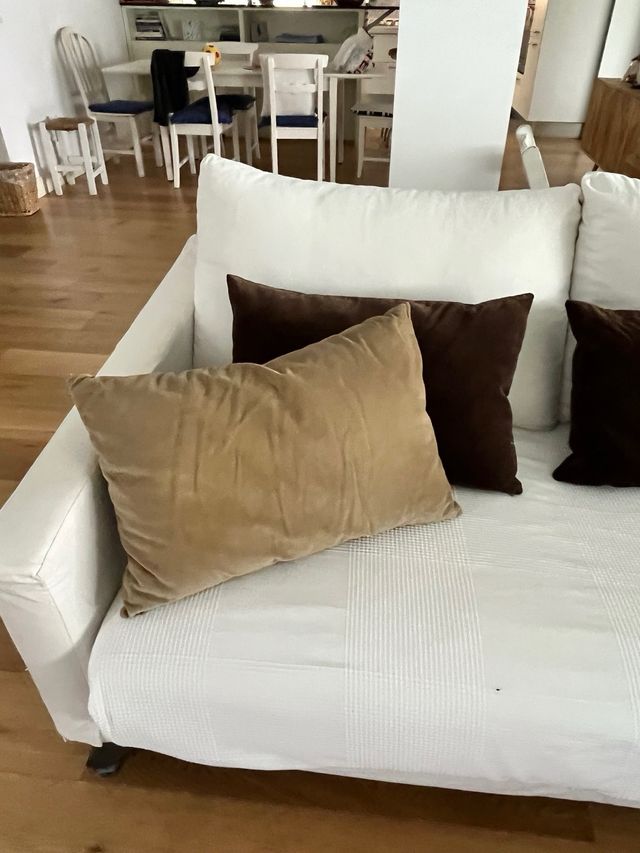 3 Cojines sofa terciopelo