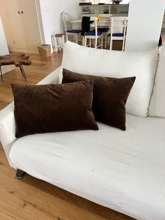 3 Cojines sofa terciopelo