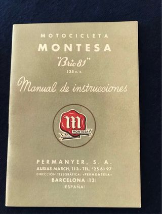 Documentación Original MONTESA BRÍO 81