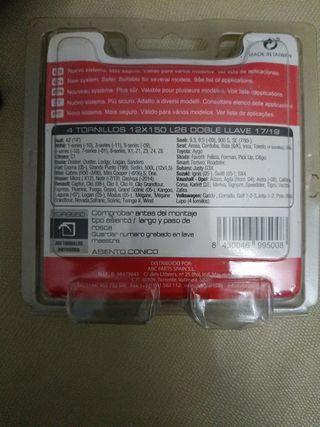 Tornillos Antirrobo  en acero inox