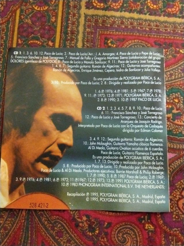 2 CDs. Paco de Lucía. Antología
