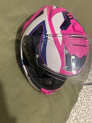 Casco de moto mujer