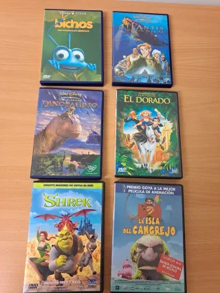 15 DVD ANIMACION + TRILOGIAS STAR WARS E INDIANA