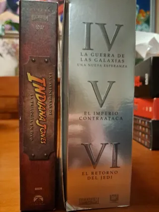 15 DVD ANIMACION + TRILOGIAS STAR WARS E INDIANA