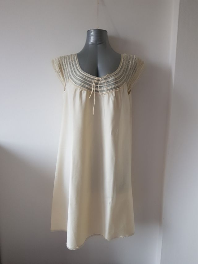 Vestaglia e sottoveste avorio