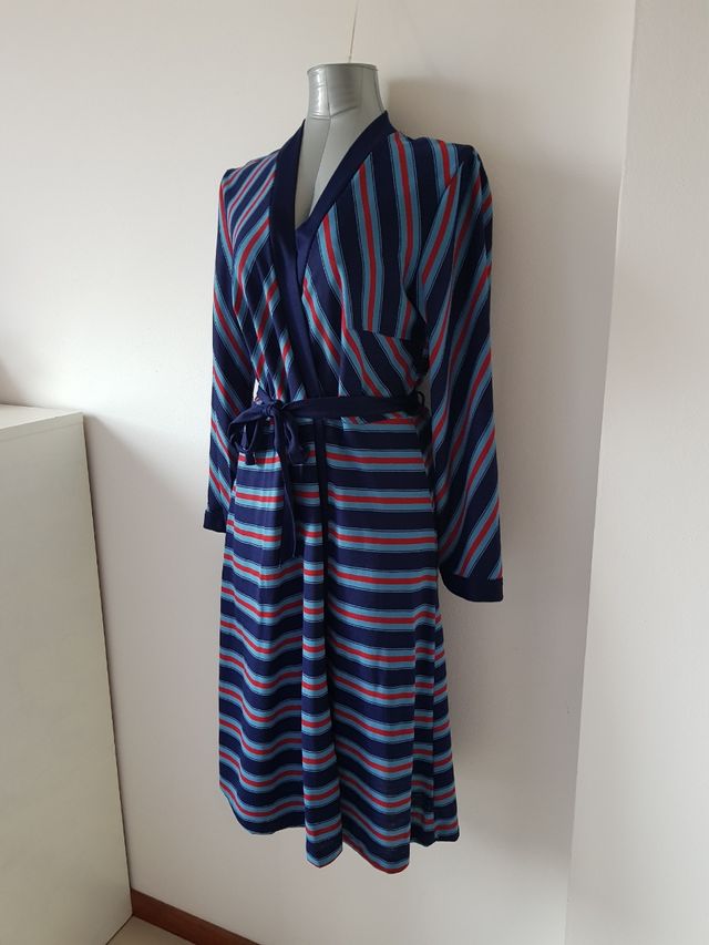 Vestaglia da notte lunga a righe