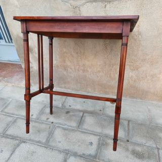 Mesa antigua modernista madera caoba diseño unico