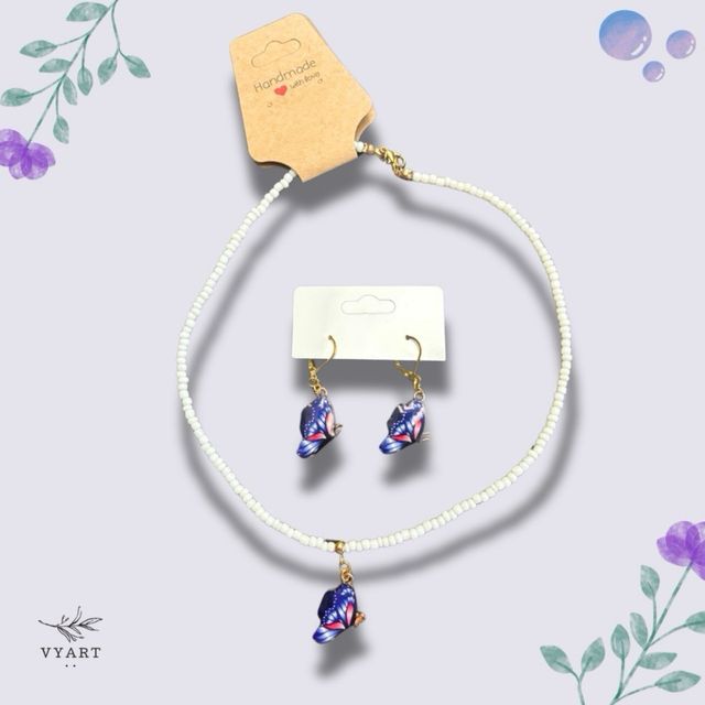 Conjunto de collar y pendientes