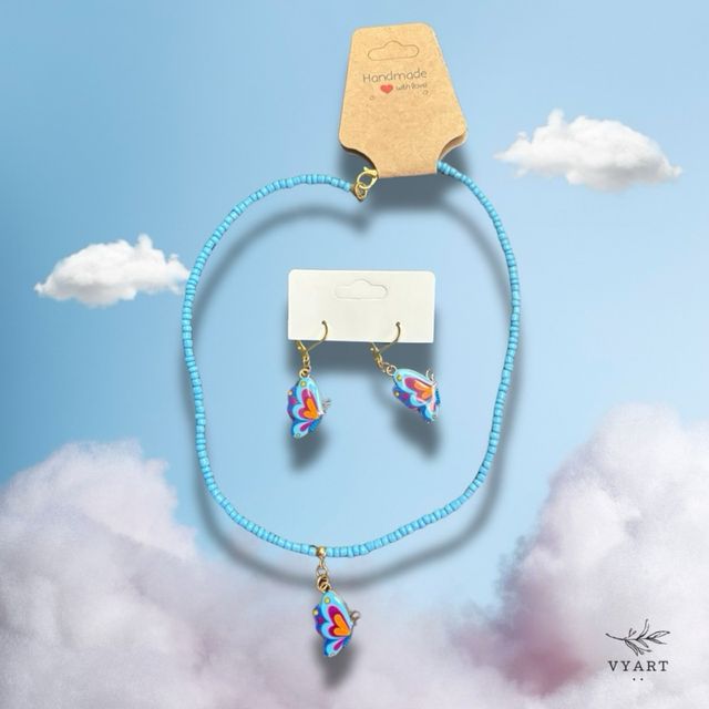 Conjunto de collar y pendientes