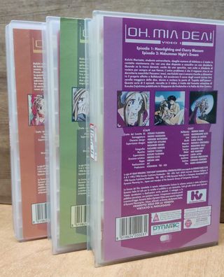 3 VHS Oh MIa Dea vol 1 - 2- 3