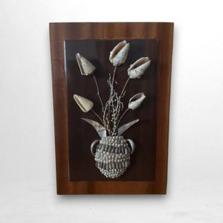 Cuadro de conchas años 70