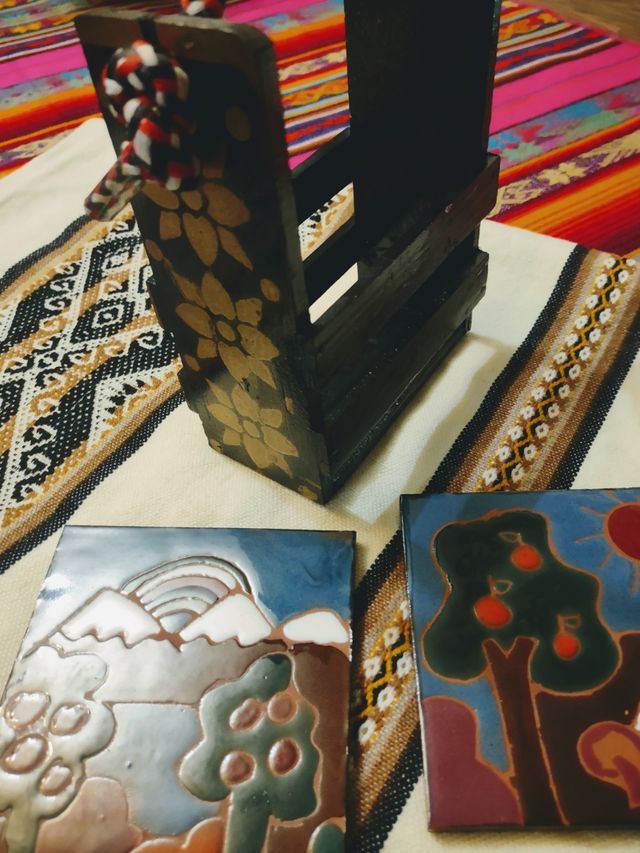 Posavasos vintage de cerámica