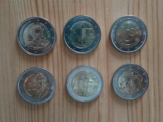 Lotto 6 monete 2euro Italiane