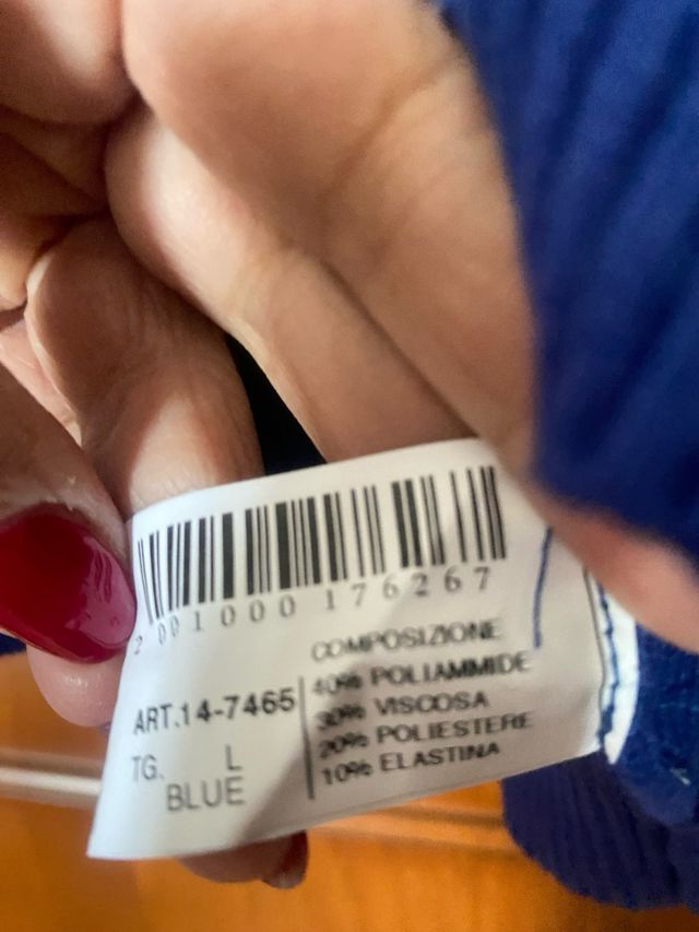 Maglione blu elettrico