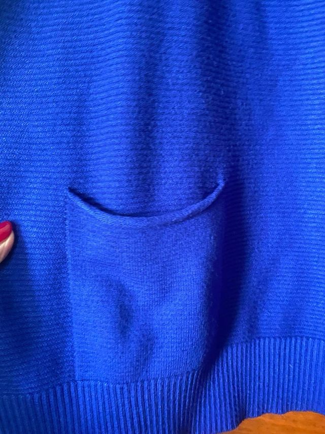 Maglione blu elettrico