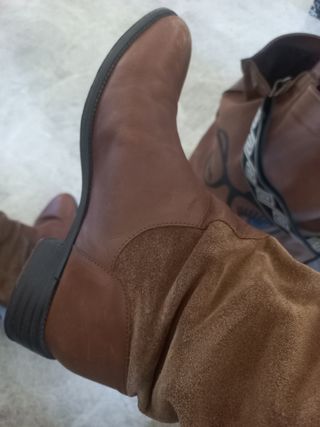 Botas altas de Piel de Mássimo Dutti