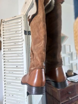 Botas altas de Piel de Mássimo Dutti