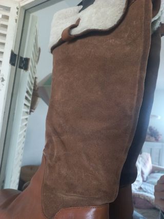 Botas altas de Piel de Mássimo Dutti