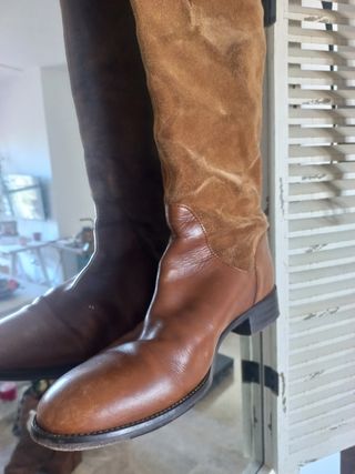 Botas altas de Piel de Mássimo Dutti