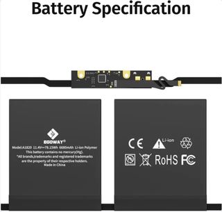 Batería para portátil Mac Book Pro de 15