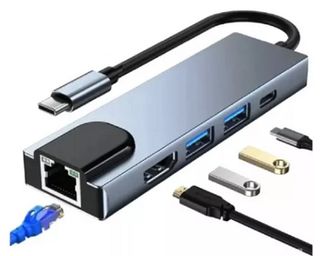 HUB USB C 5 en 1 4K con Puerto de Carga