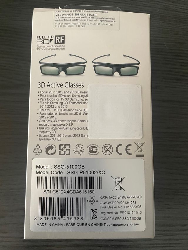 Gafas samsung 3D