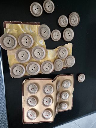 Bottoni panna Anni 60 2 misure