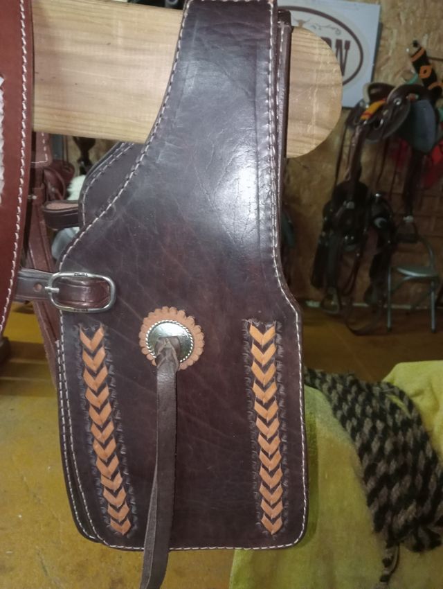 Alforjas western PURO CUERO