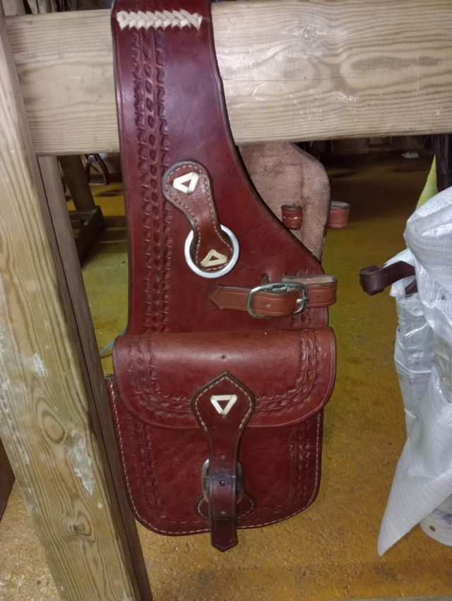 Alforjas western PURO CUERO