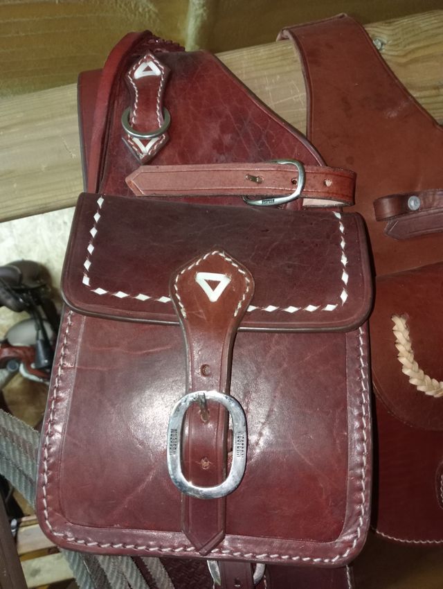 Alforjas western PURO CUERO