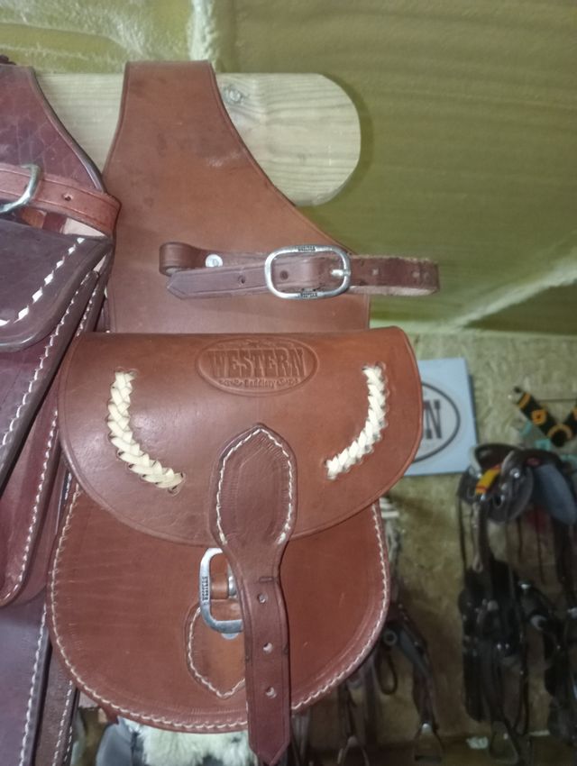 Alforjas western PURO CUERO