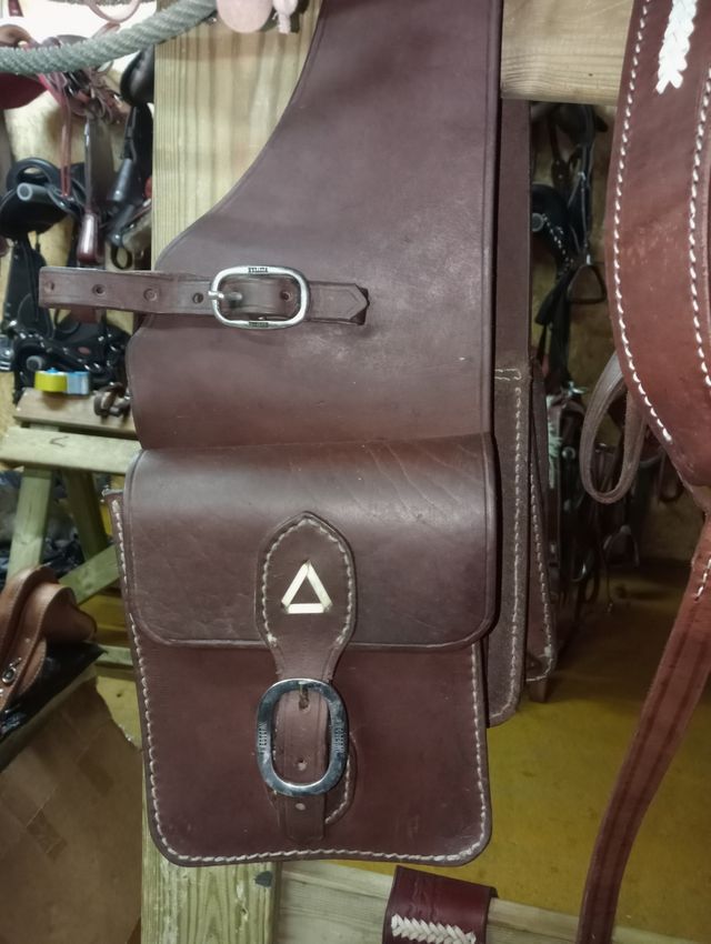 Alforjas western PURO CUERO