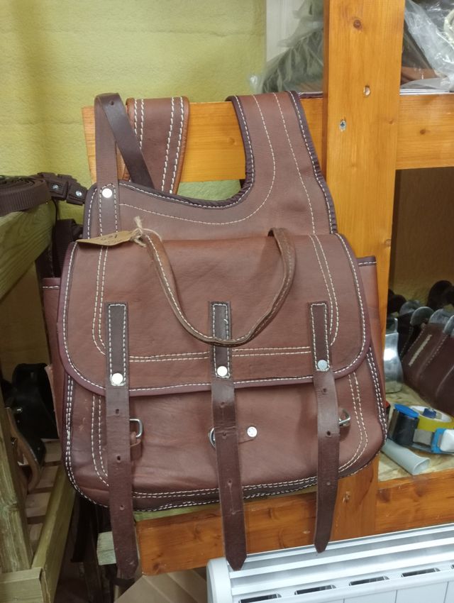 Alforjas western PURO CUERO