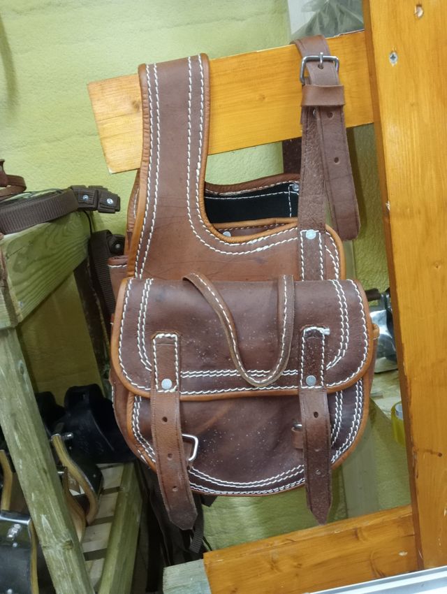 Alforjas western PURO CUERO