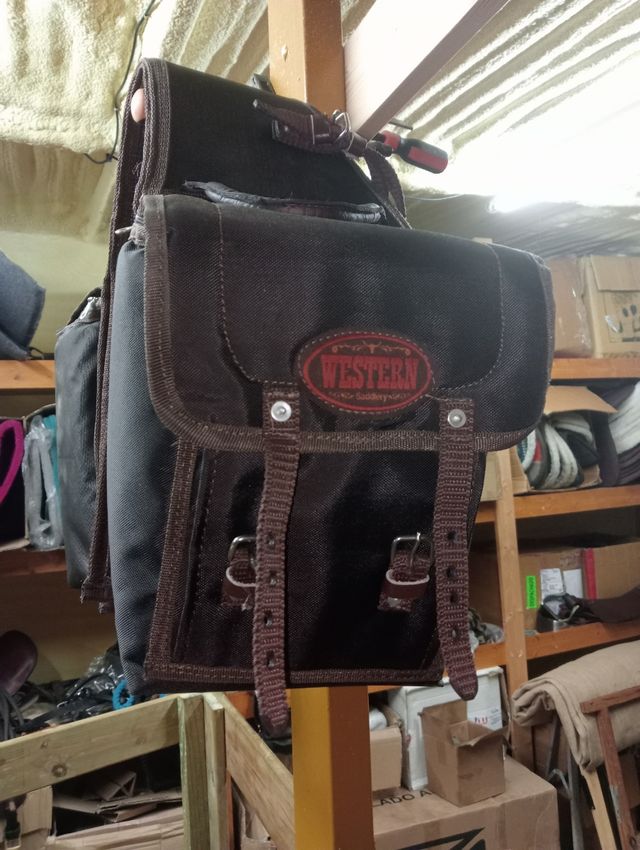 Alforjas western PURO CUERO
