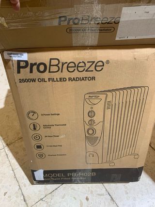 Pro Breeze Radiador de 2500W