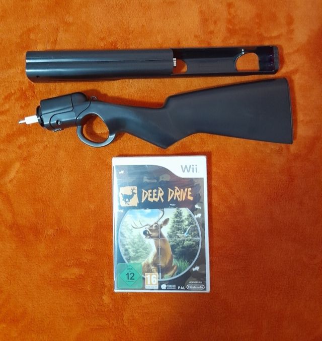 Lote wii-U.Juego Hunting Challenge y accesorios