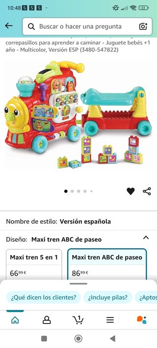 Tren, triciclo, correpasillos