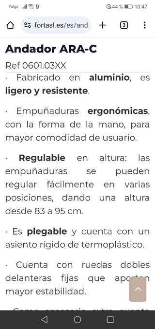 Andador mayores ARA-C