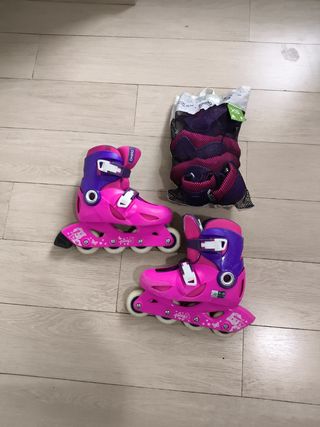 Patines niña rosa