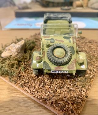 Maqueta tanque aleman+ dos vehículos