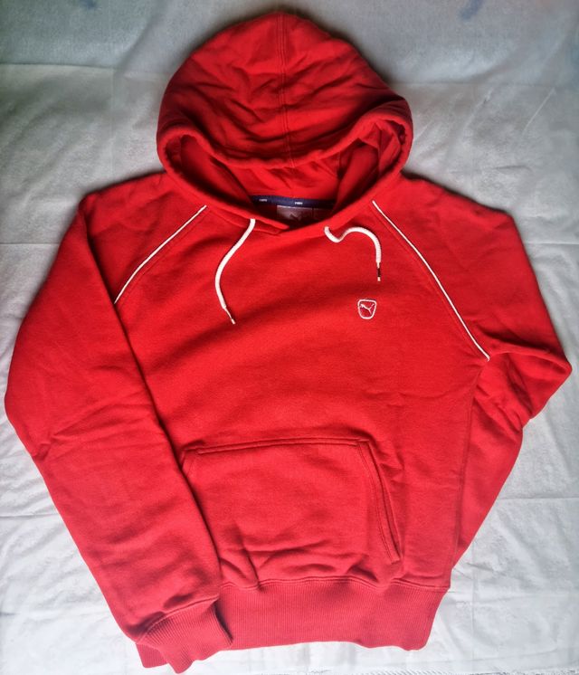 Felpa rosso corallo Puma donna