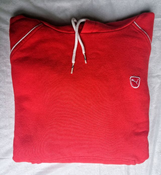 Felpa rosso corallo Puma donna