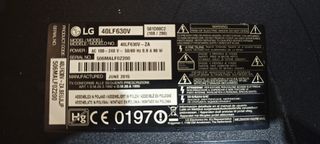 Despiece tv LG 40LF630V