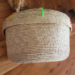 Cesta de mimbre mexicana 20x12cm