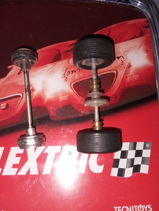 Ejes Corvette y Mustang scalextric exin